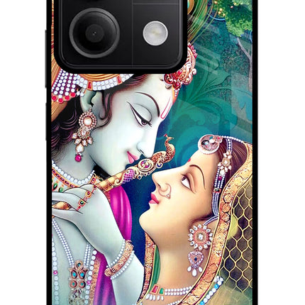 Lord Radha Krishna Redmi Note 13 5G Glass Case