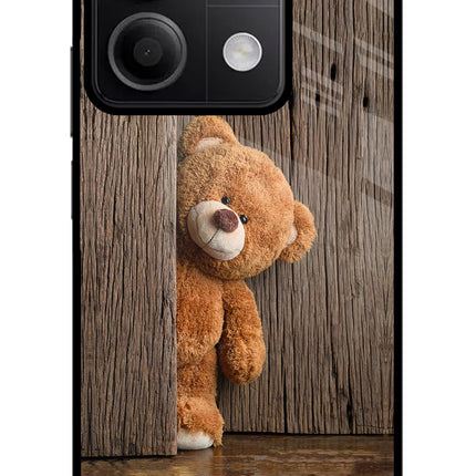 Teddy Wooden Redmi Note 13 5G Glass Case