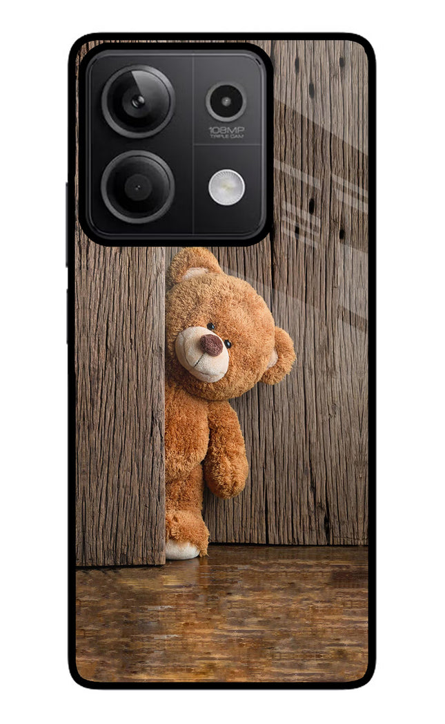 Teddy Wooden Redmi Note 13 5G Glass Case