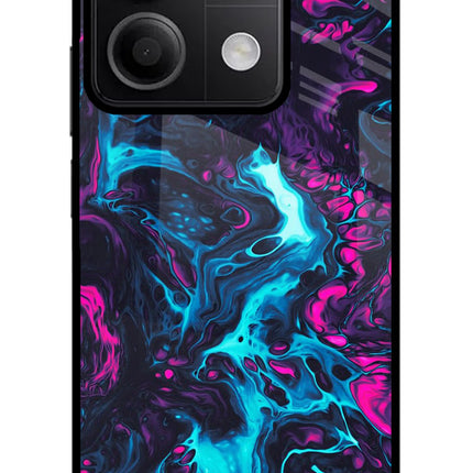 Abstract Redmi Note 13 5G Glass Case Back Cover by Casekaro