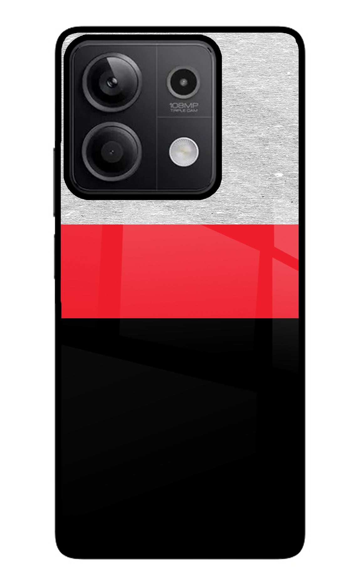 Tri Color Pattern Redmi Note 13 5G Back Cover