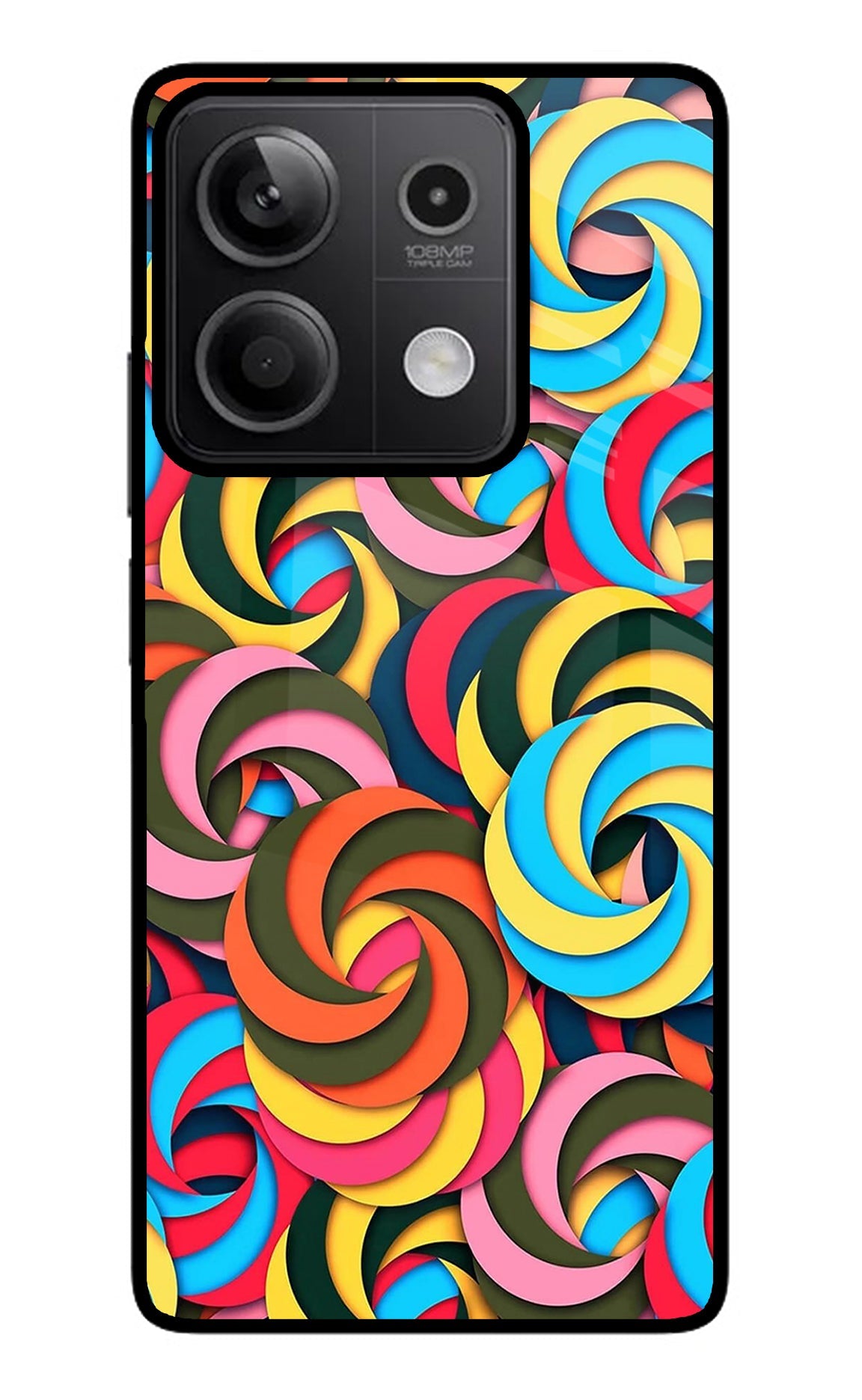 Spiral Pattern Redmi Note 13 5G Back Cover