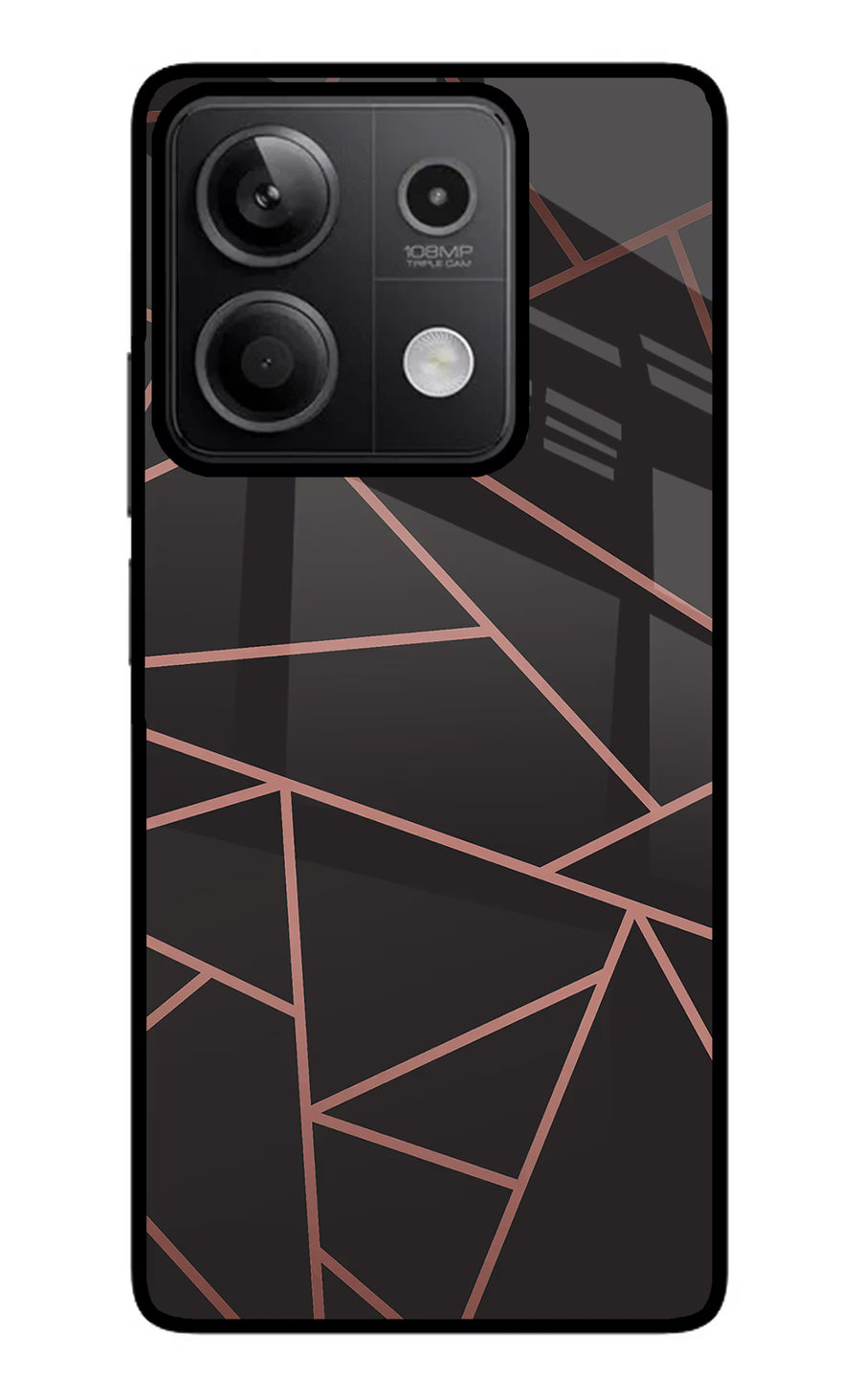 Geometric Pattern Redmi Note 13 5G Back Cover, Metal case