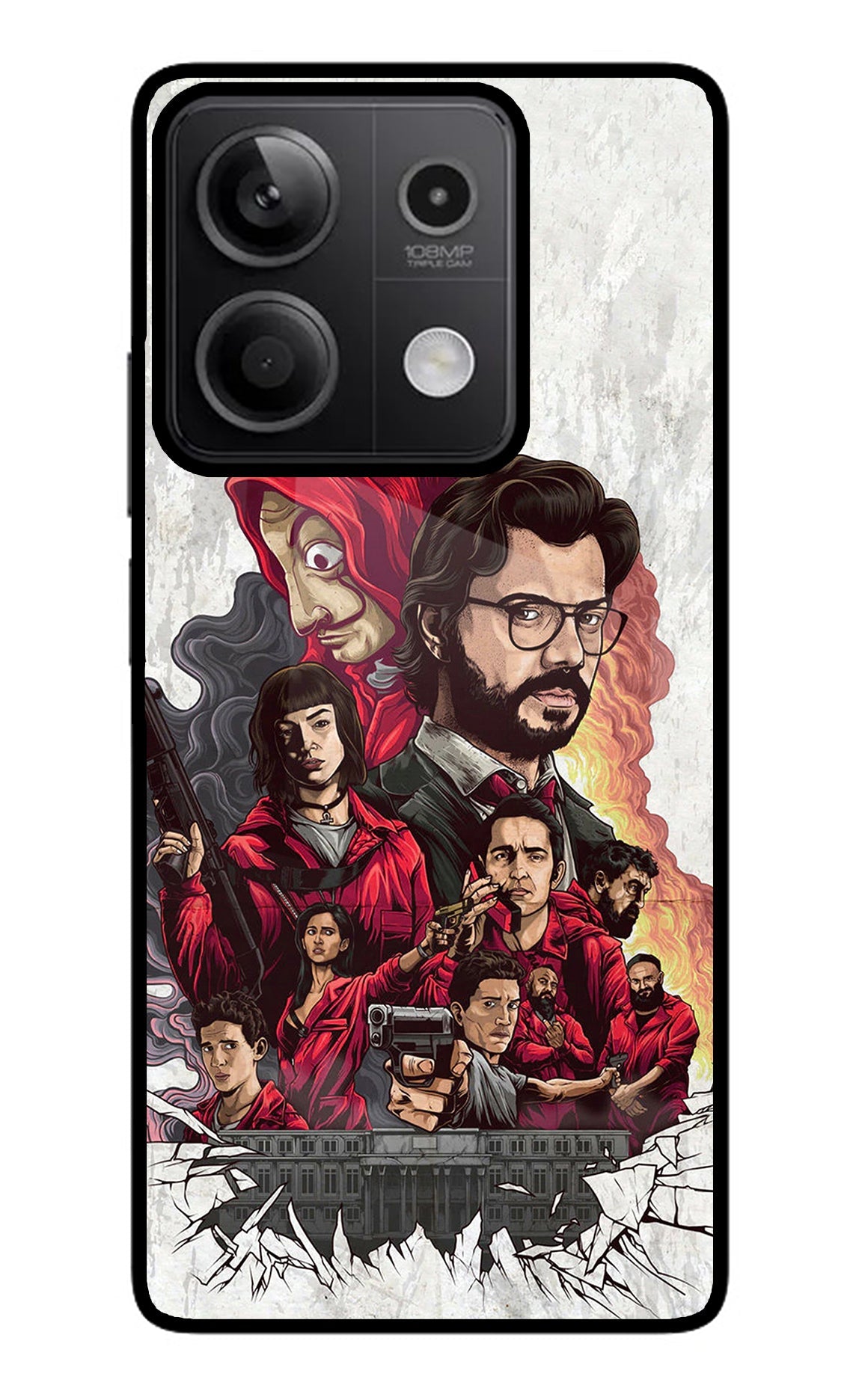 Money Heist Artwork Redmi Note 13 5G Back Cover