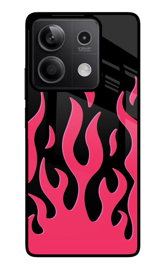 Fire Flames Redmi Note 13 5G Glass Case