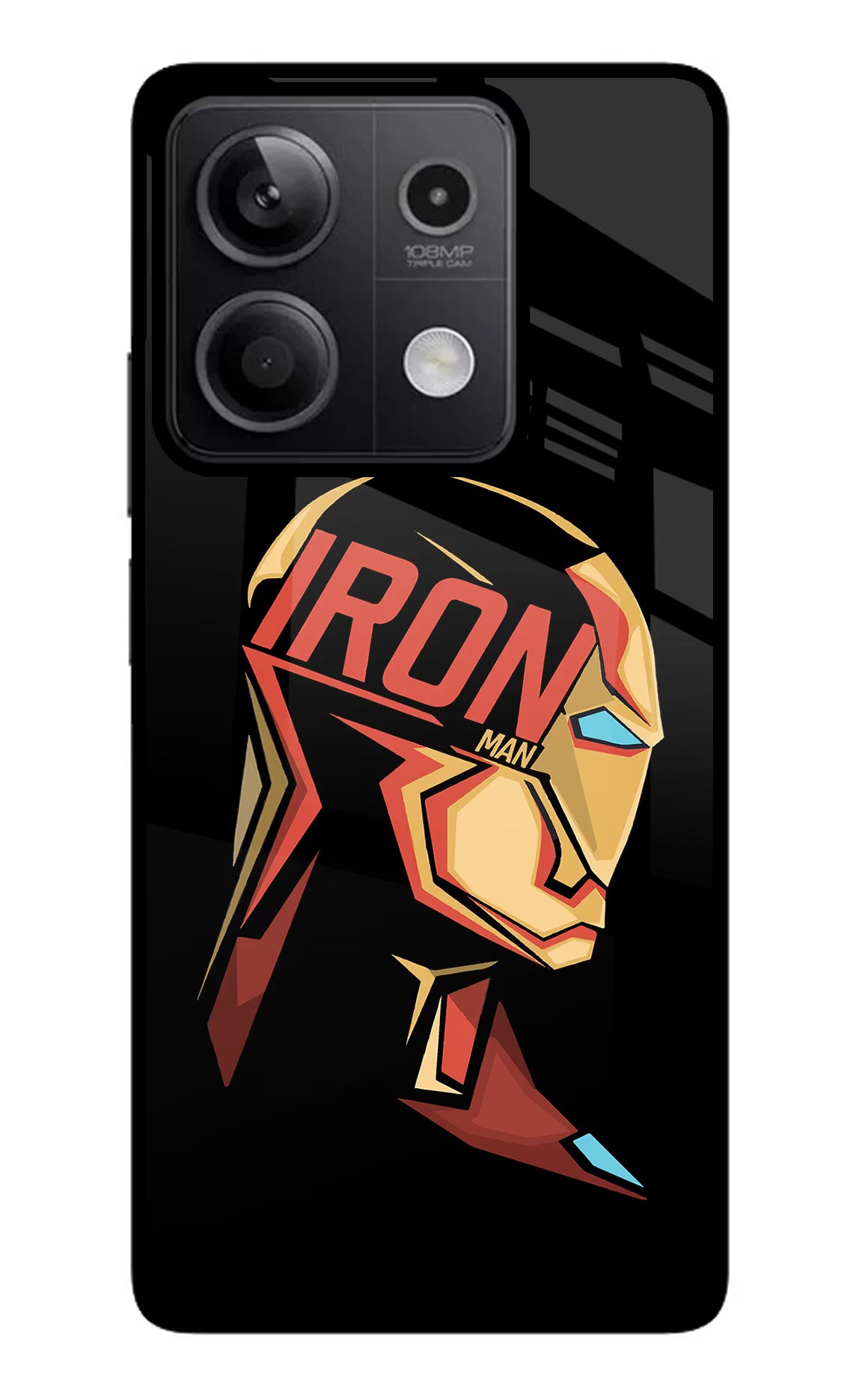 IronMan Redmi Note 13 5G Glass Case Back Cover by Casekaro