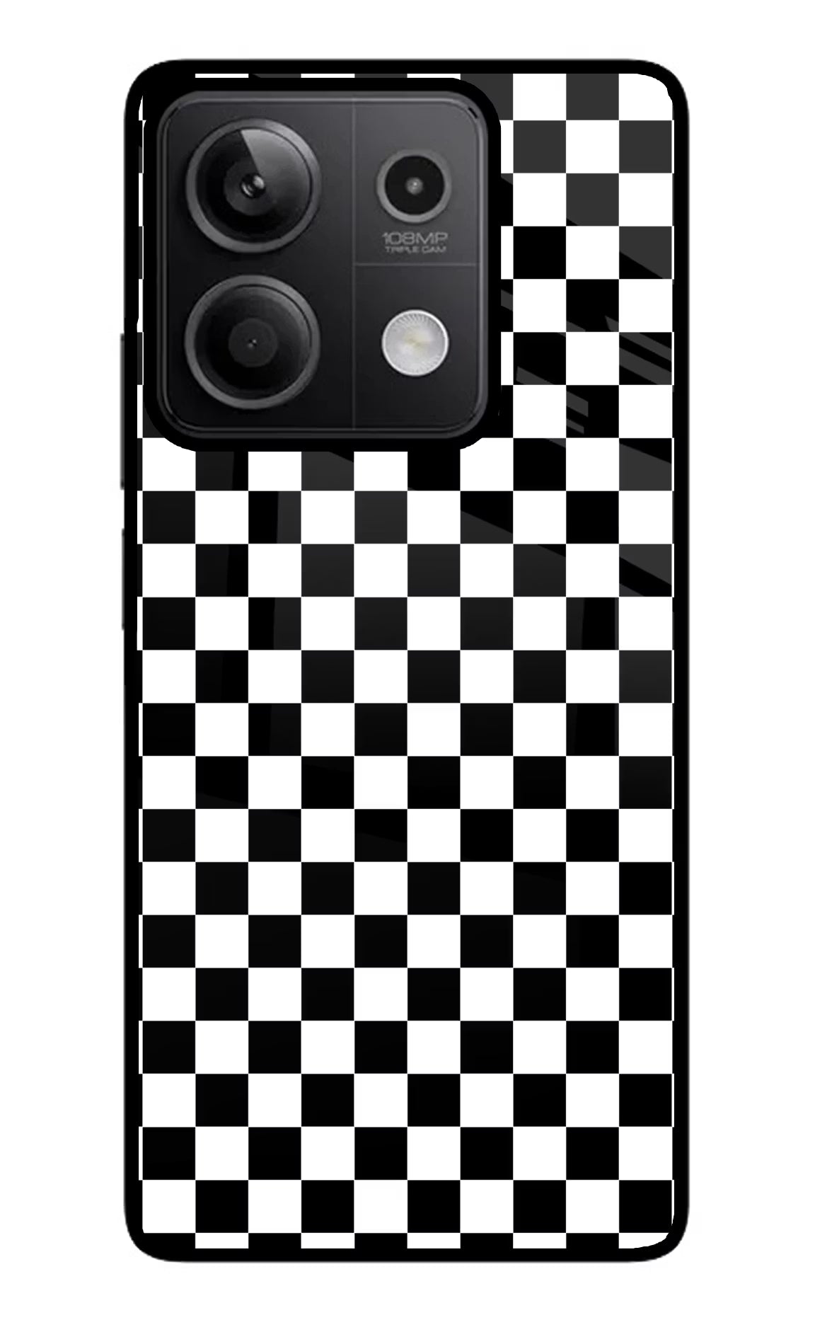 Chess Board Redmi Note 13 5G Glass Case Back Cover by Casekaro