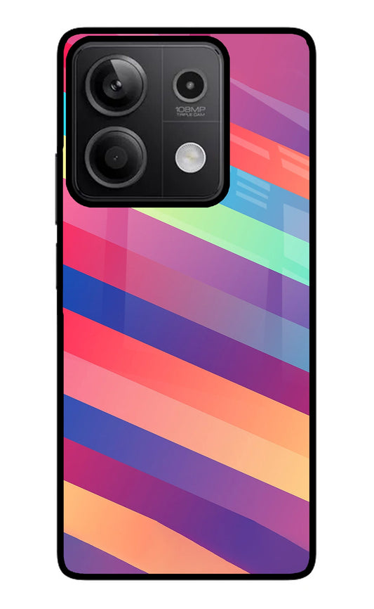 Stripes color Redmi Note 13 5G Glass Case