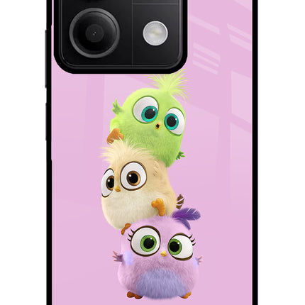 Cute Little Birds Redmi Note 13 5G Glass Case