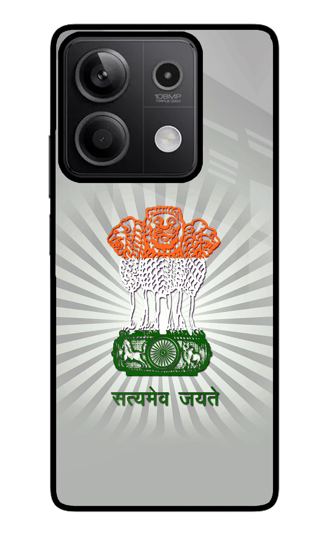 Satyamev Jayate Art Redmi Note 13 5G Glass Case