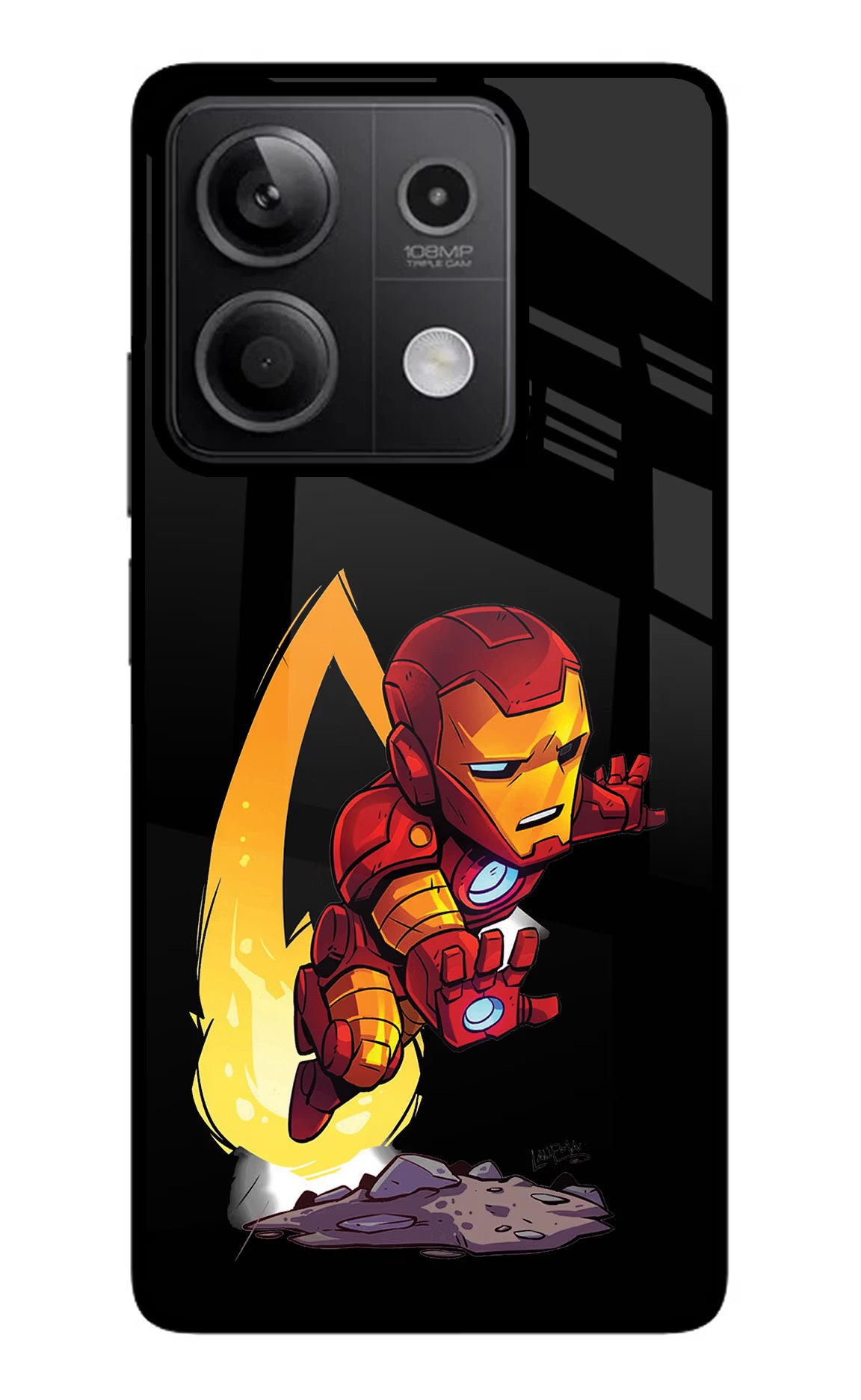 IronMan Redmi Note 13 5G Glass Case Back Cover by Casekaro