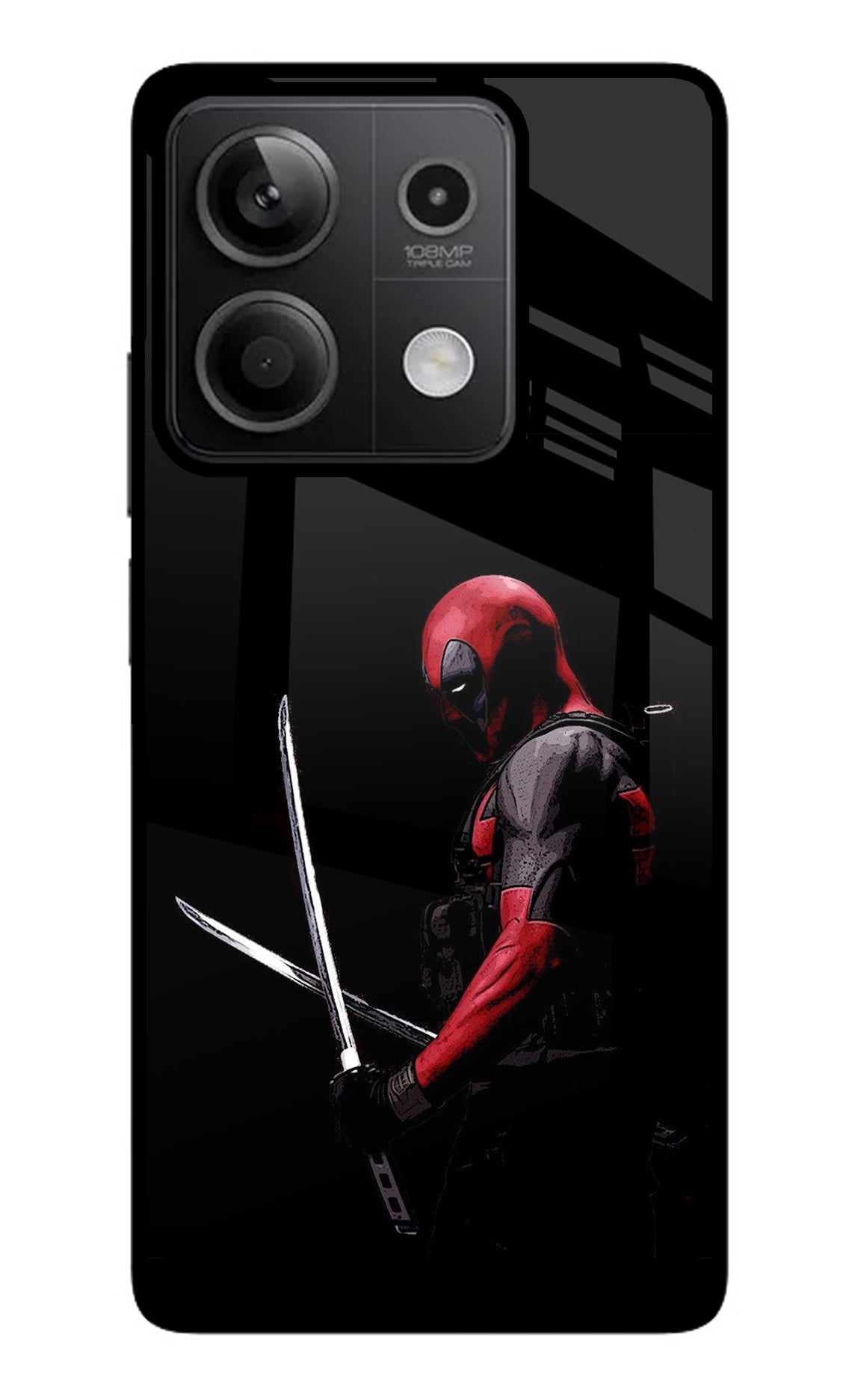 Deadpool Redmi Note 13 5G Glass Case