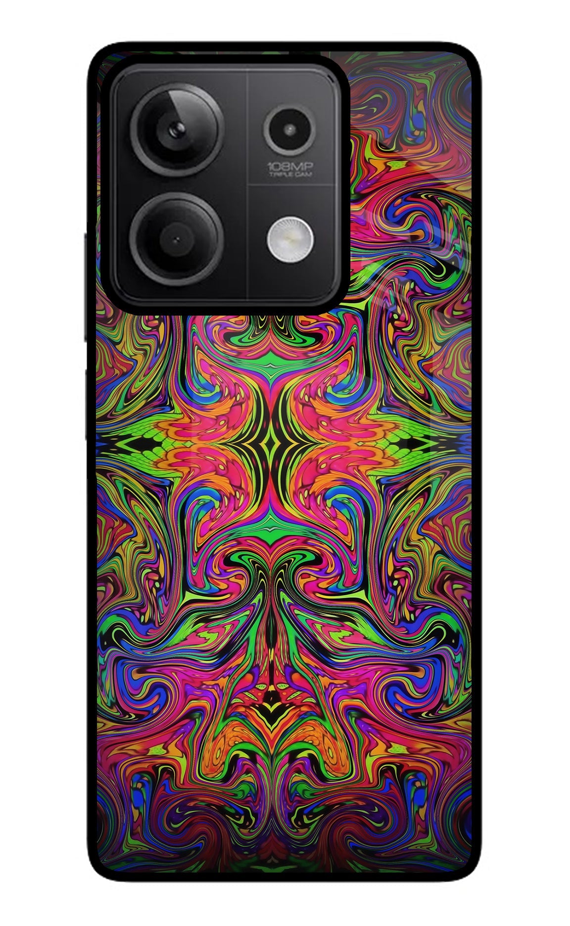 Psychedelic Art Redmi Note 13 5G Glass Case
