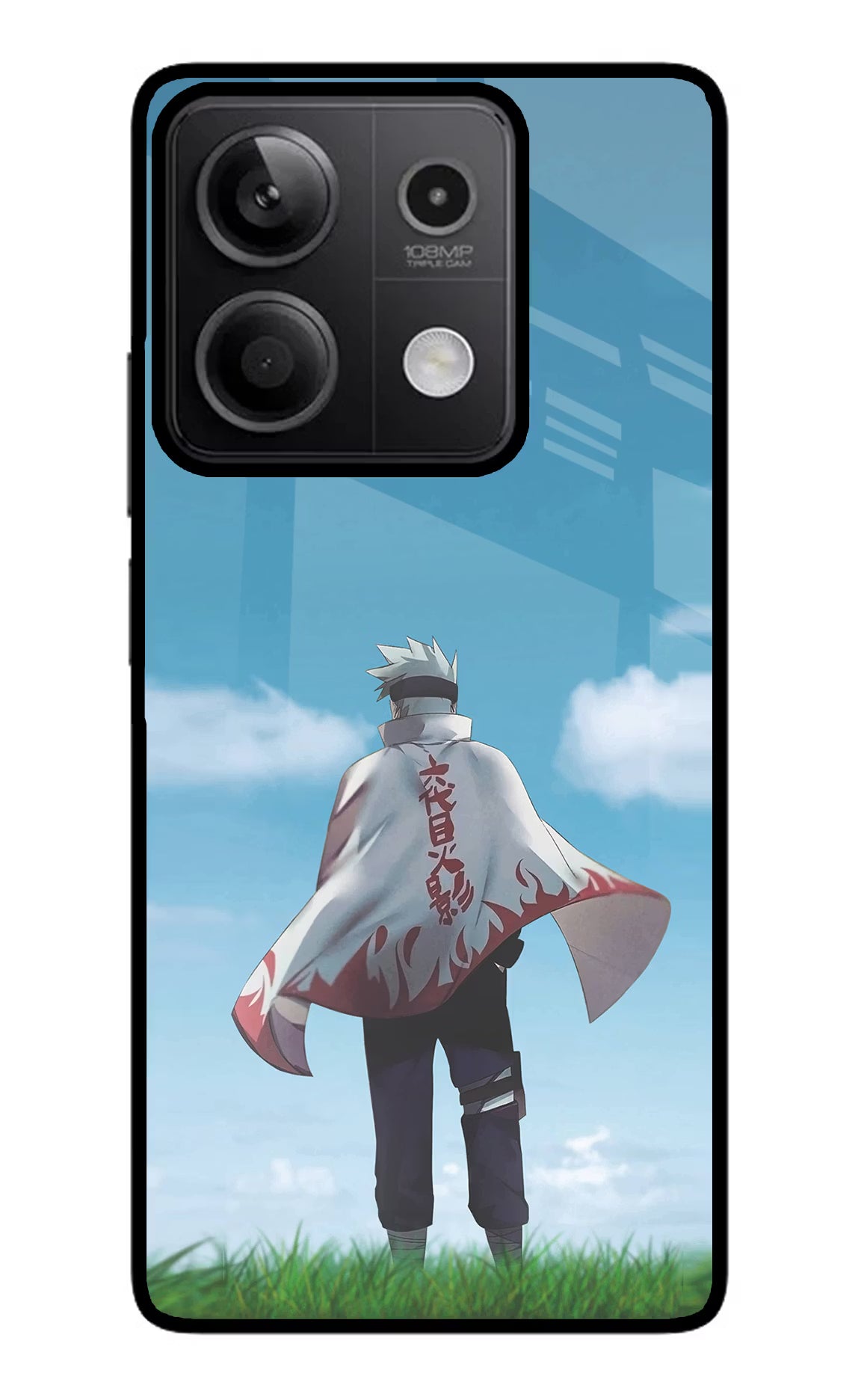 Kakashi Redmi Note 13 5G Glass Case Back Cover by Casekaro