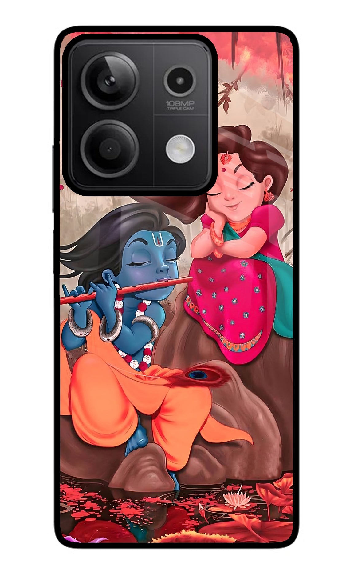 Radhe Krishna Redmi Note 13 5G Glass Case