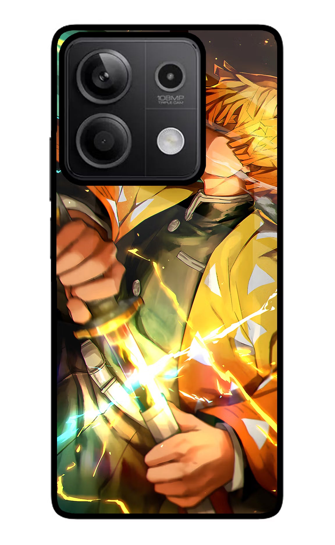 Demon Slayer Redmi Note 13 5G Glass Case Back Cover by Casekaro