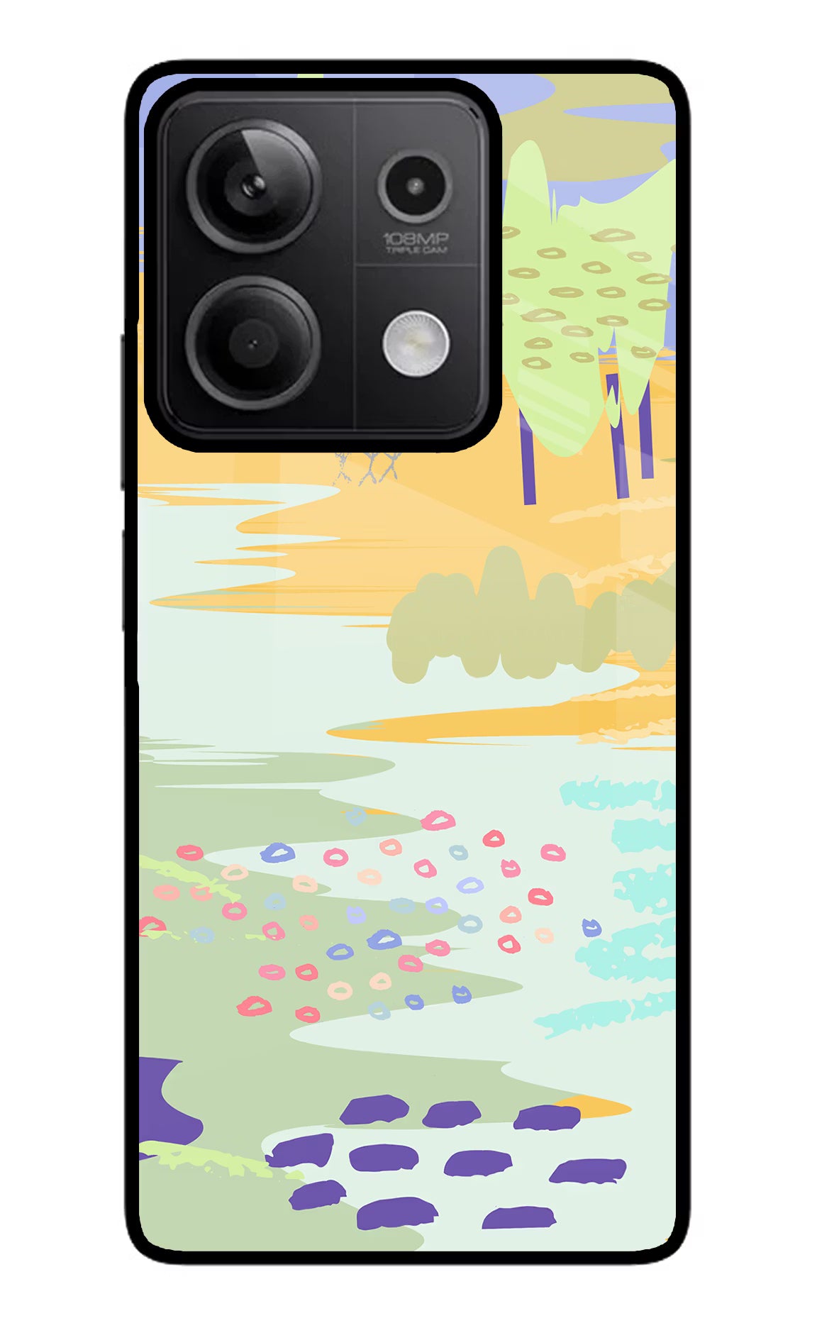 Scenery Redmi Note 13 5G Glass Case Back Cover by Casekaro