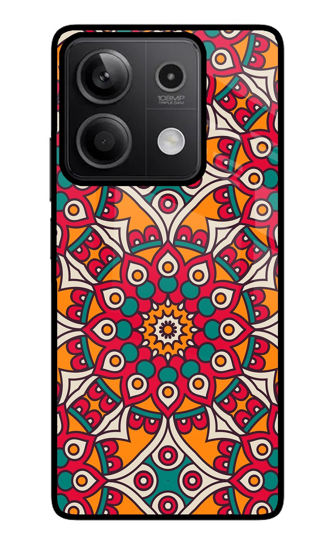 Mandala Art Redmi Note 13 5G Glass Case