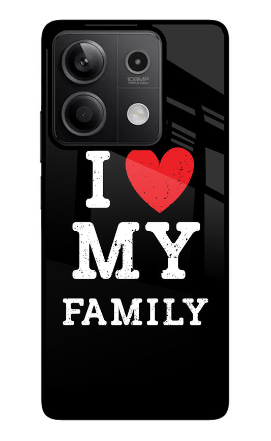 I Love My Family Redmi Note 13 5G Glass Case
