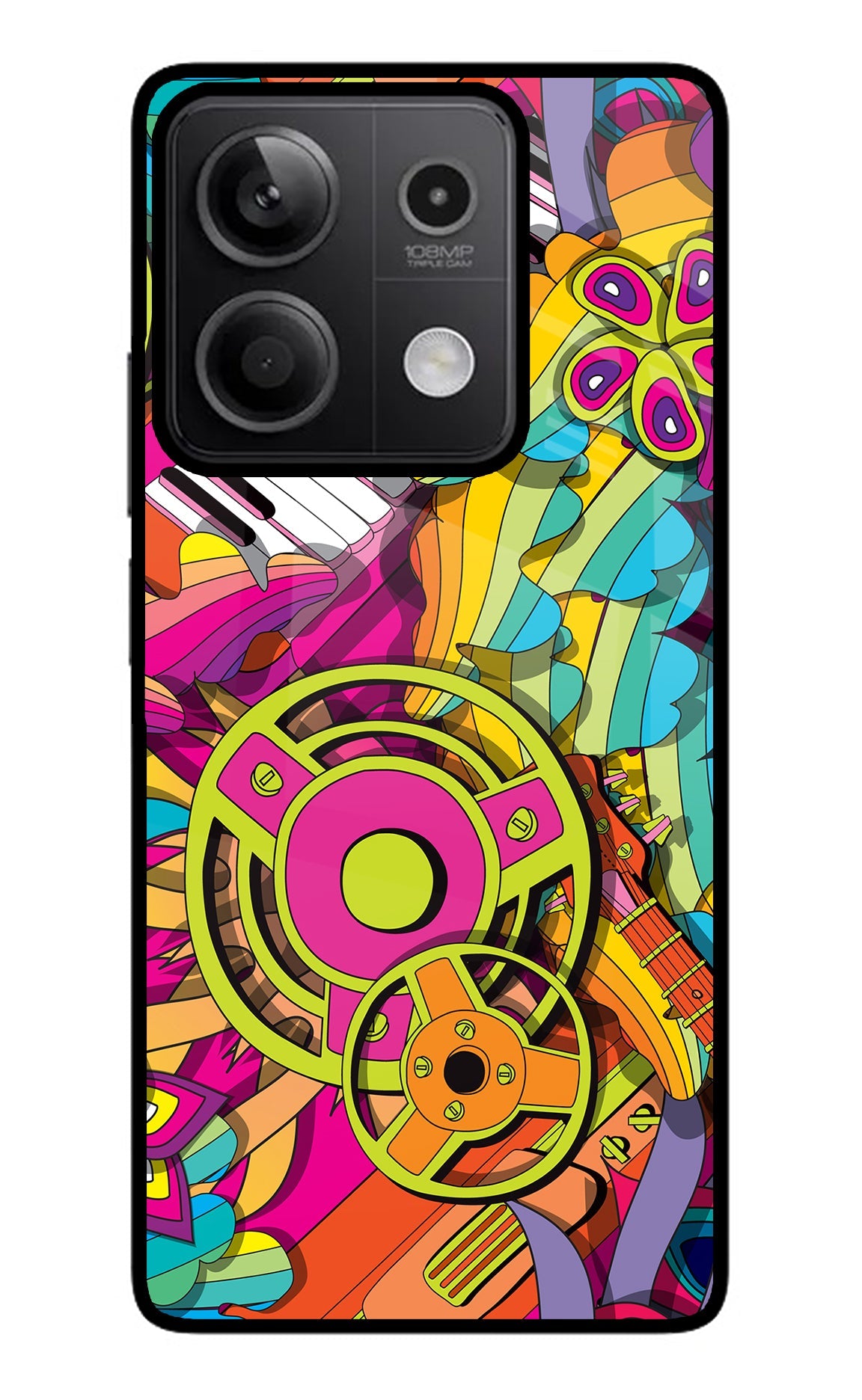 Music Doodle Redmi Note 13 5G Glass Case