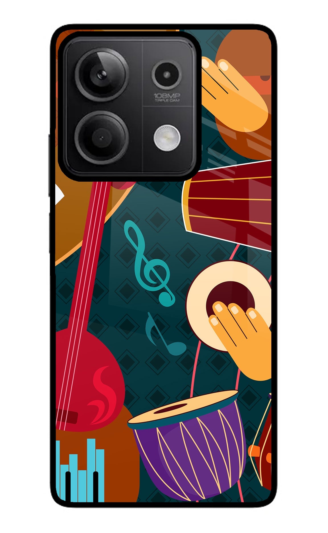 Music Instrument Redmi Note 13 5G Glass Case