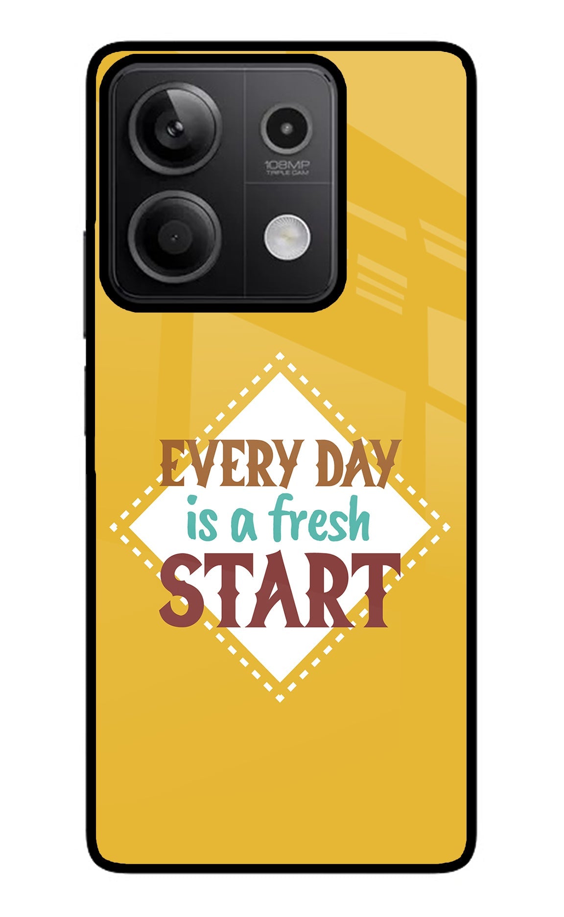 Every day is a Fresh Start Redmi Note 13 5G Glass Case