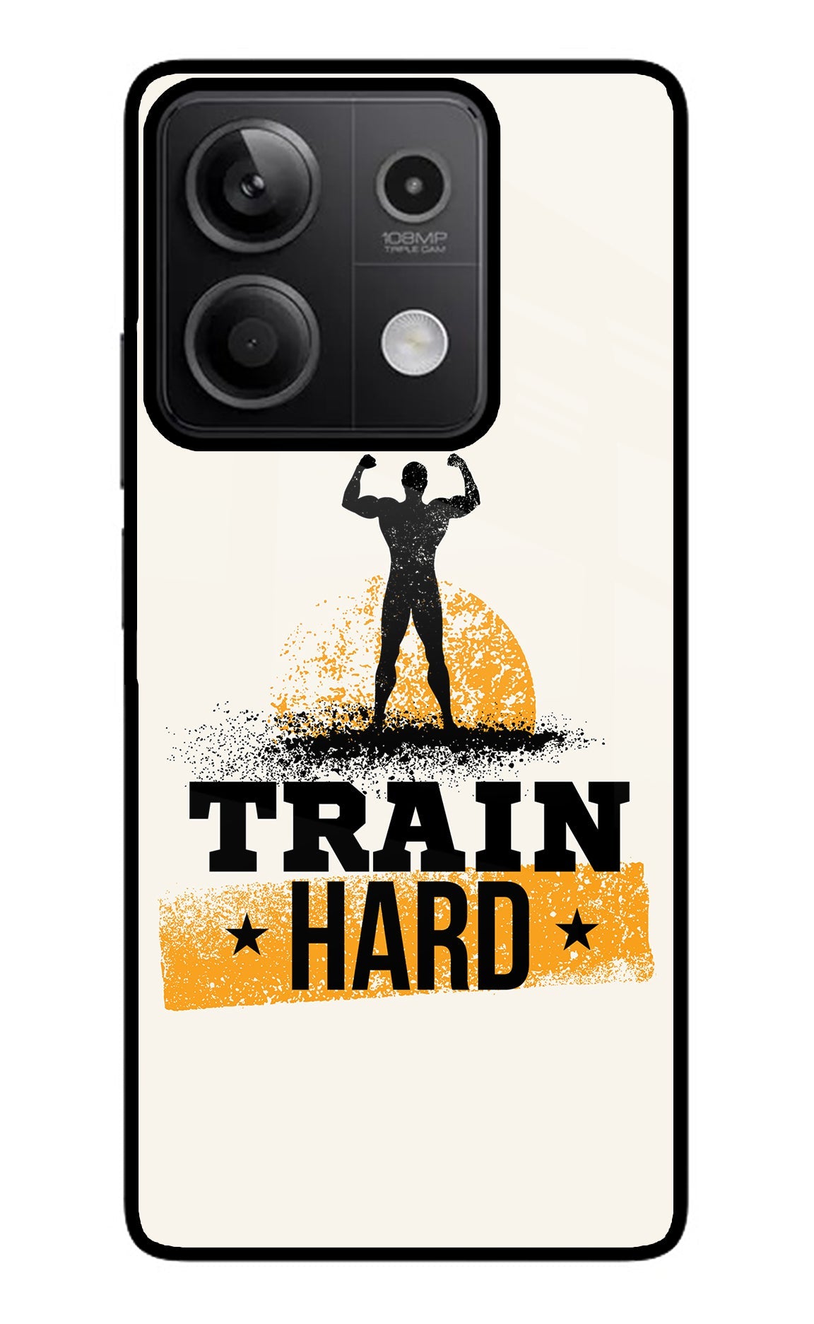 Train Hard Redmi Note 13 5G Glass Case