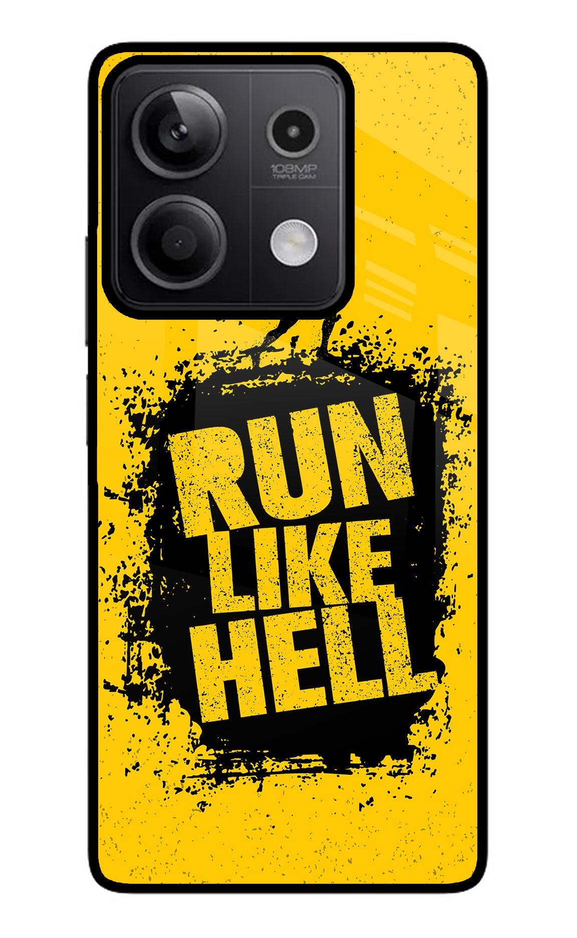 Run Like Hell Redmi Note 13 5G Glass Case