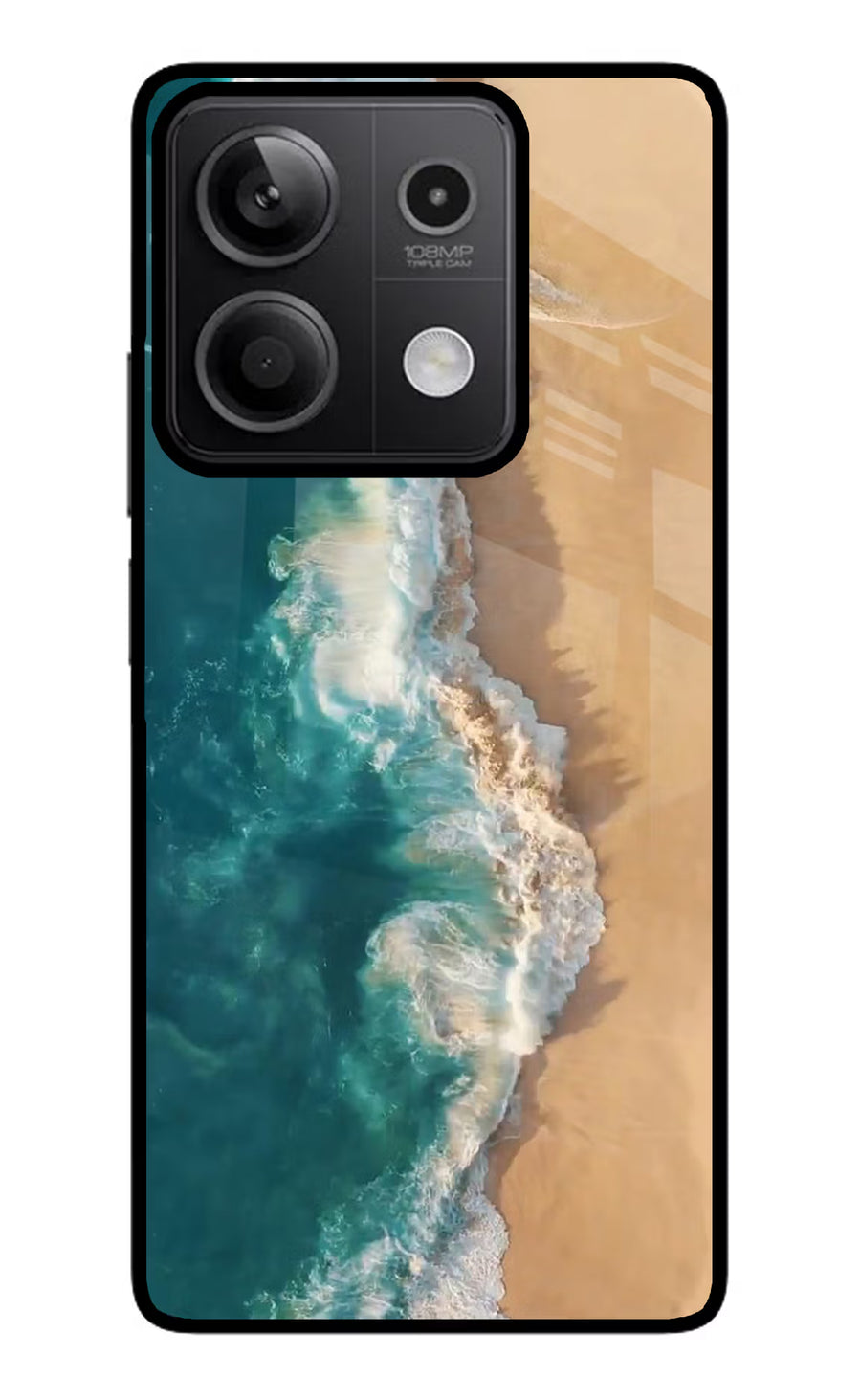 Ocean Beach Redmi Note 13 5G Back Cover, Metal case