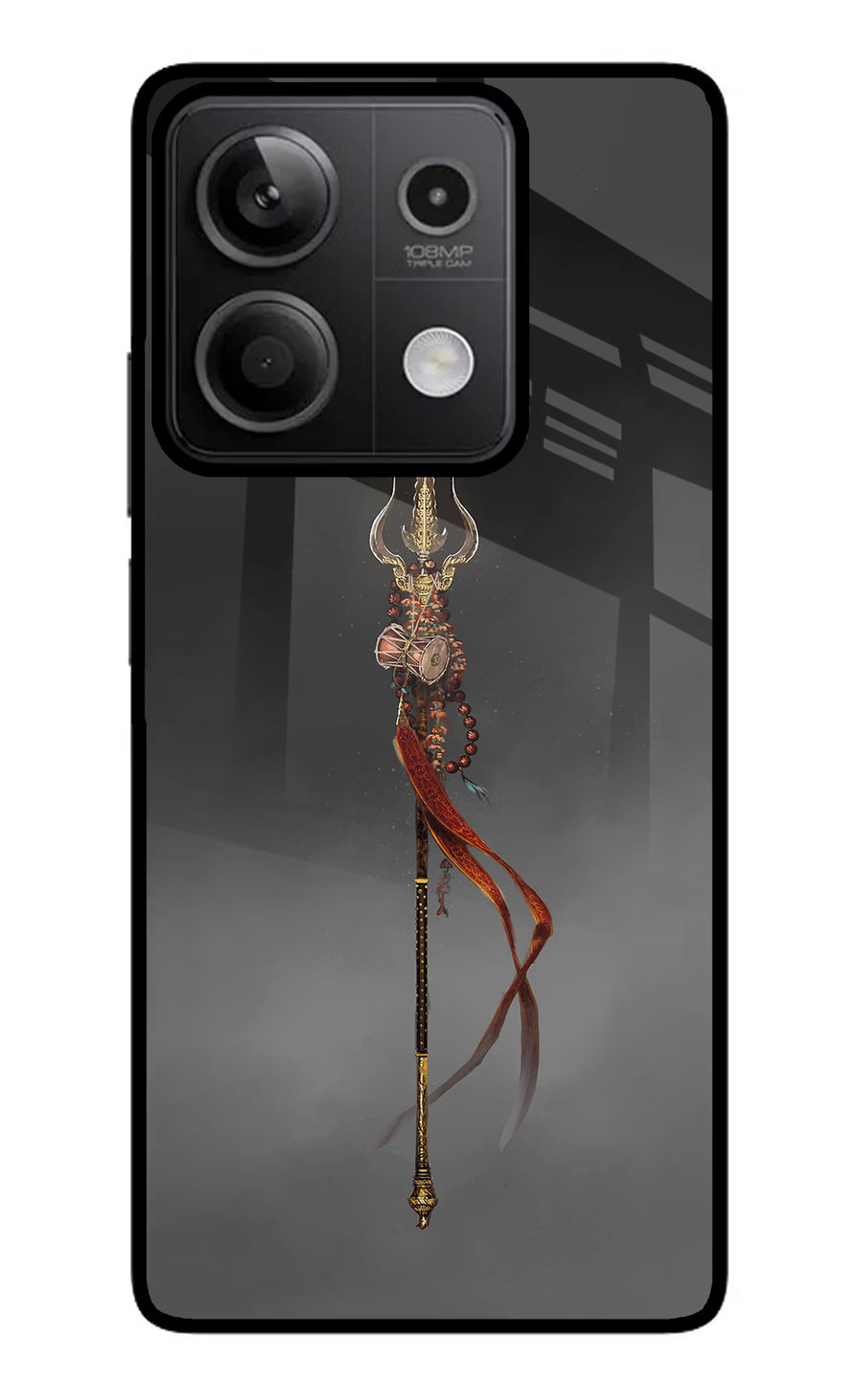 Shiv Trishul Redmi Note 13 5G Back Cover, Metal case