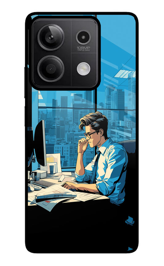 Focused Hustler (AI Generated) Redmi Note 13 5G Glass Case