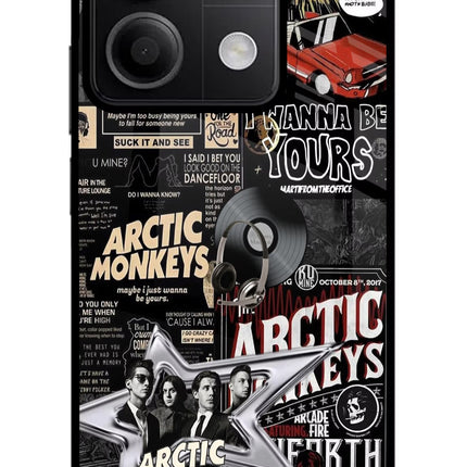 Arctic Monkeys Redmi Note 13 5G Glass Case Back Cover by Casekaro