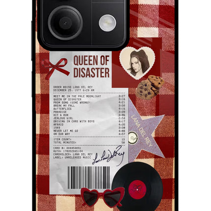 Queen of Disaster Redmi Note 13 5G Glass Case