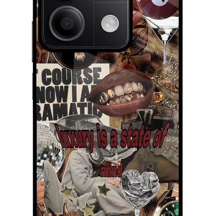 Luxury Redmi Note 13 5G Glass Case Back Cover by Casekaro