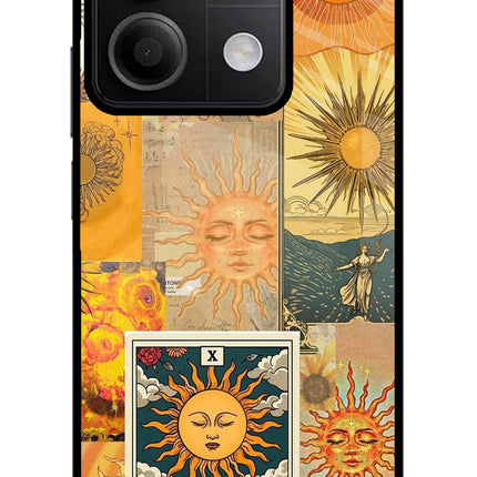 Sun Redmi Note 13 5G Glass Case Back Cover by Casekaro