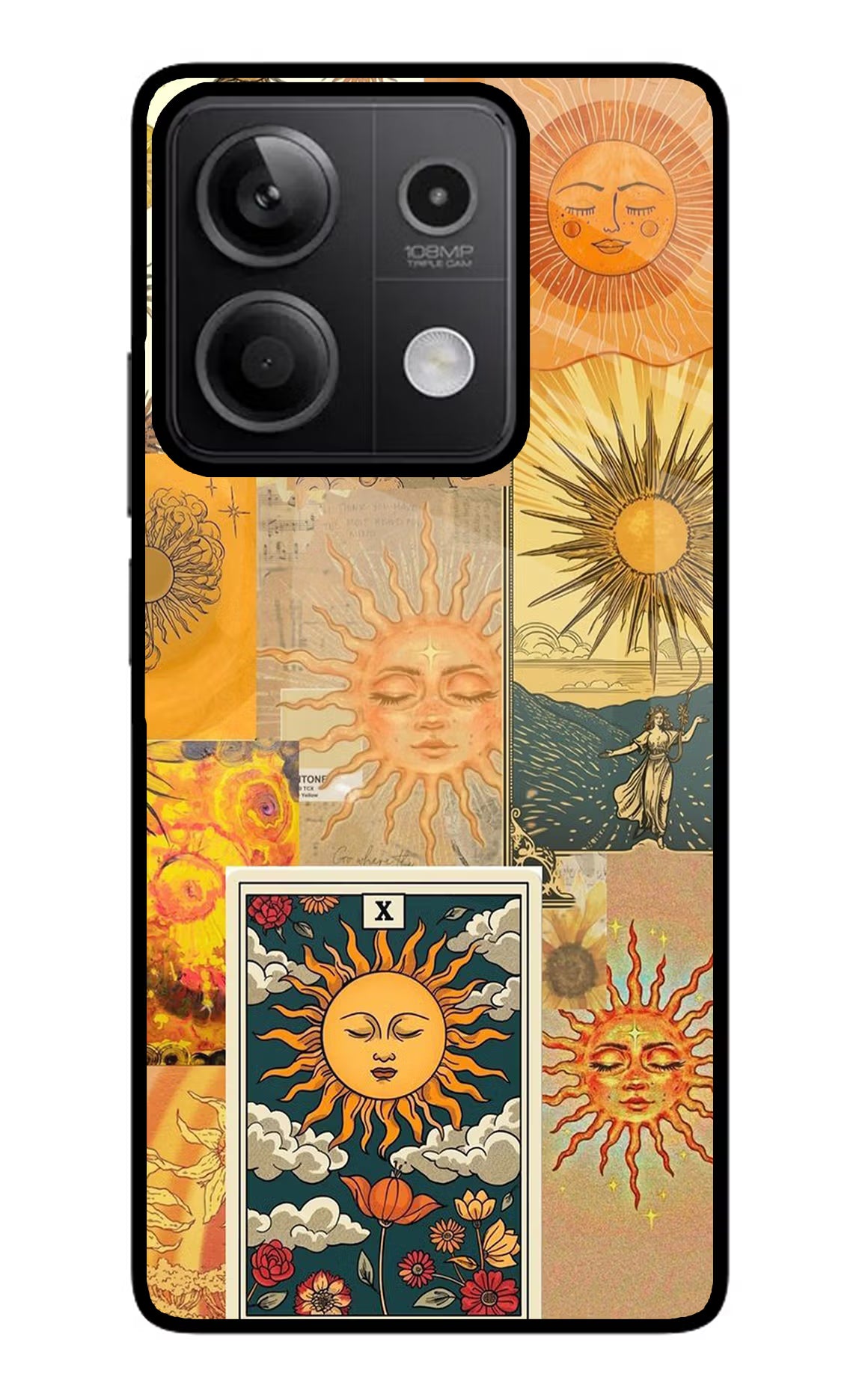 Sun Redmi Note 13 5G Glass Case Back Cover by Casekaro