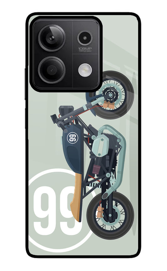Classic Cafe Racer 99 Redmi Note 13 5G Glass Case