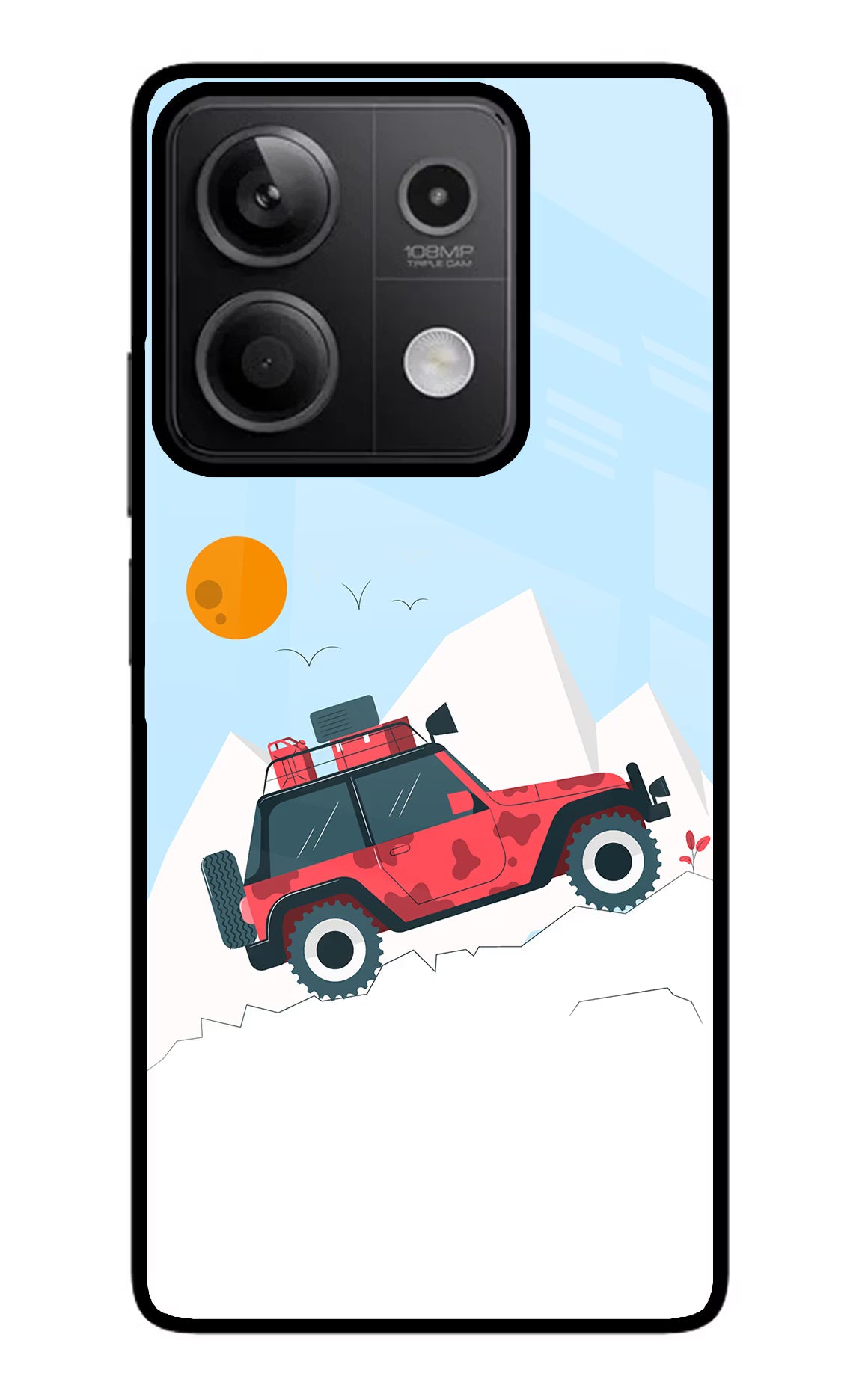 Mountain Trail Beast Redmi Note 13 5G Glass Case