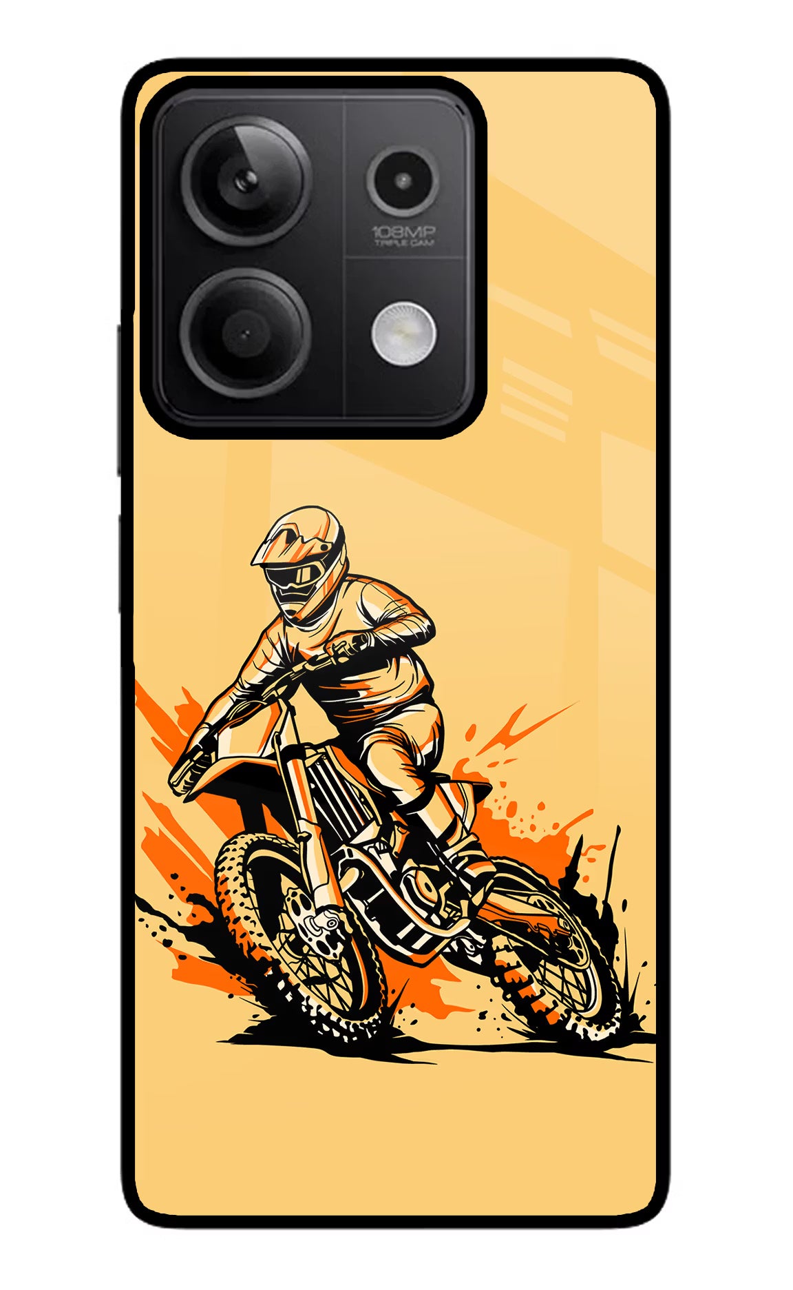 Off-Road Fury Redmi Note 13 5G Glass Case Back Cover by Casekaro