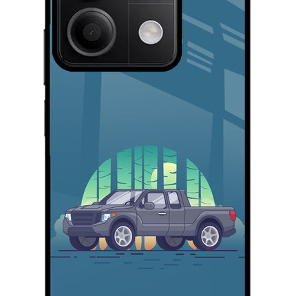 Retro Garage Vibe Redmi Note 13 5G Glass Case