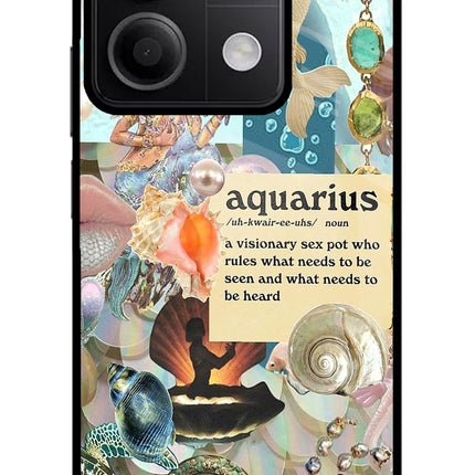 Aquarius Zodiac Redmi Note 13 5G Glass Case