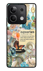 Aquarius Zodiac Redmi Note 13 5G Glass Case