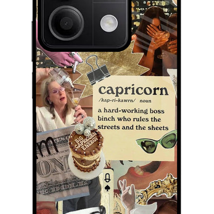 Capricorn Zodiac Redmi Note 13 5G Glass Case