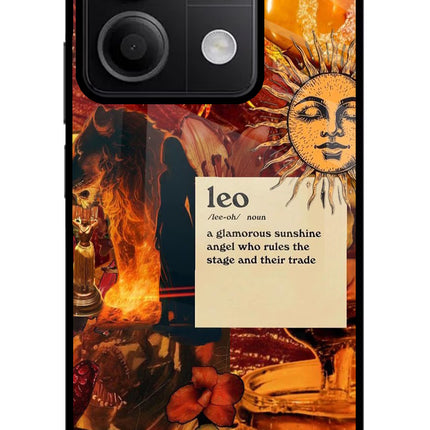 Leo Zodiac Redmi Note 13 5G Glass Case