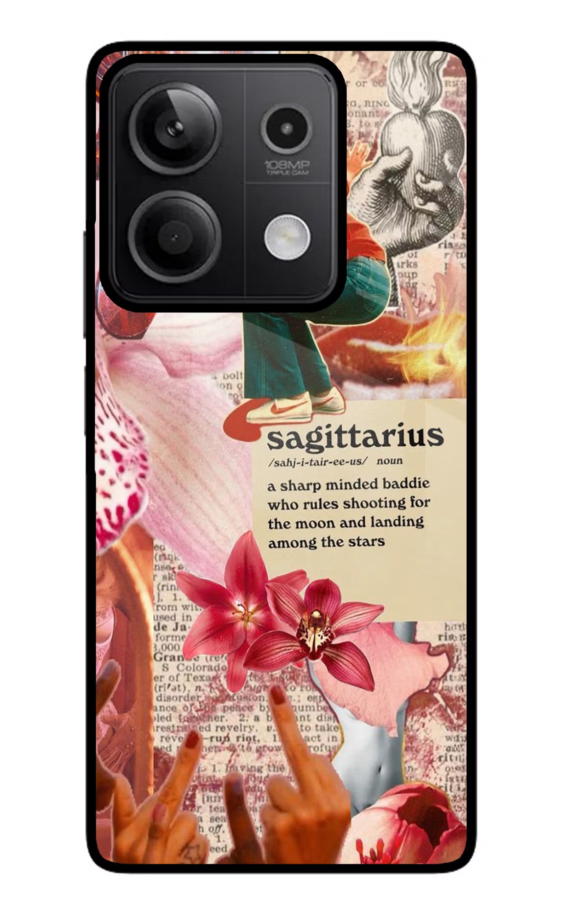 Sagittarius Zodiac Redmi Note 13 5G Glass Case