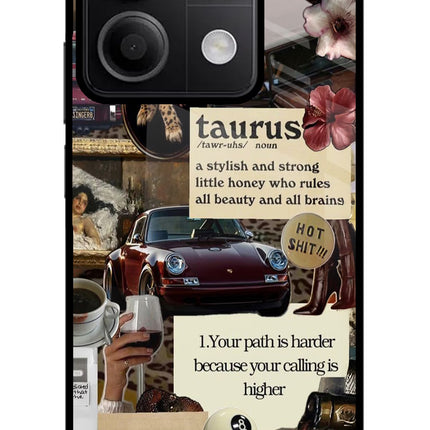 Taurus Zodiac Redmi Note 13 5G Glass Case