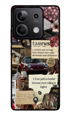 Taurus Zodiac Redmi Note 13 5G Glass Case