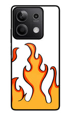 Fired Up – White Redmi Note 13 5G Glass Case