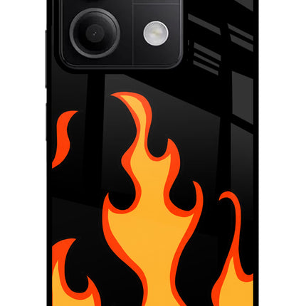 Fired Up – Black Redmi Note 13 5G Glass Case