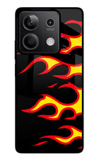 Side Sweep Flames Redmi Note 13 5G Glass Case